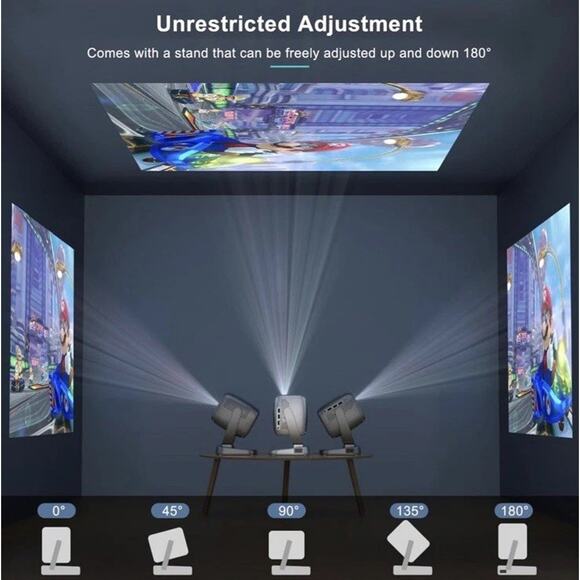 🔥Smart TV 4K Projector WiFi & Bluetooth Portable Outdoor Auto Focus BNIB🔥 - Picture 5 of 8